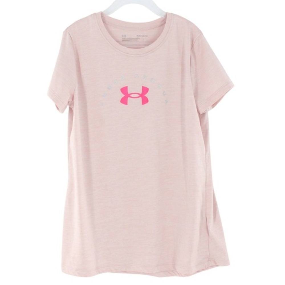 Under Armour Graphic T-Shirt Logo Loose Fit‎ YLG Pink